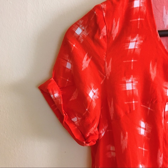 Holding Horses Anthro Red Tunic Blouse Print XS - Picture 4 of 7